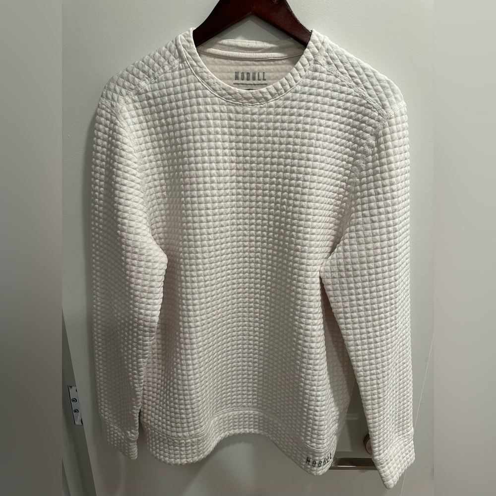 NOBULL White Quilted Sweatshirt
